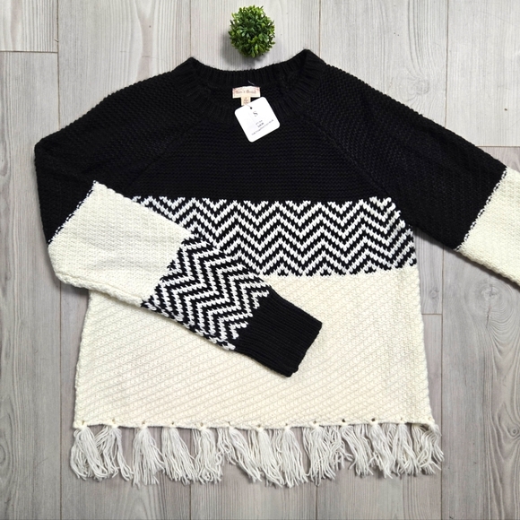 Hem & Thread Fringe Sweater - Picture 2 of 4